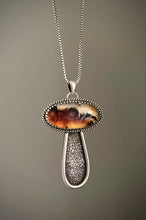Load image into Gallery viewer, Montana Agate Mushroom Pendant