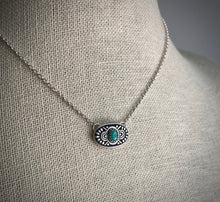 Load image into Gallery viewer, Mirrored Kingman Turquoise Necklace