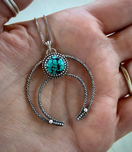 Load image into Gallery viewer, Turquoise Naja Crescent Pendant