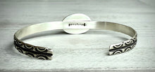 Load image into Gallery viewer, Hand Stamped Turquoise Cuff