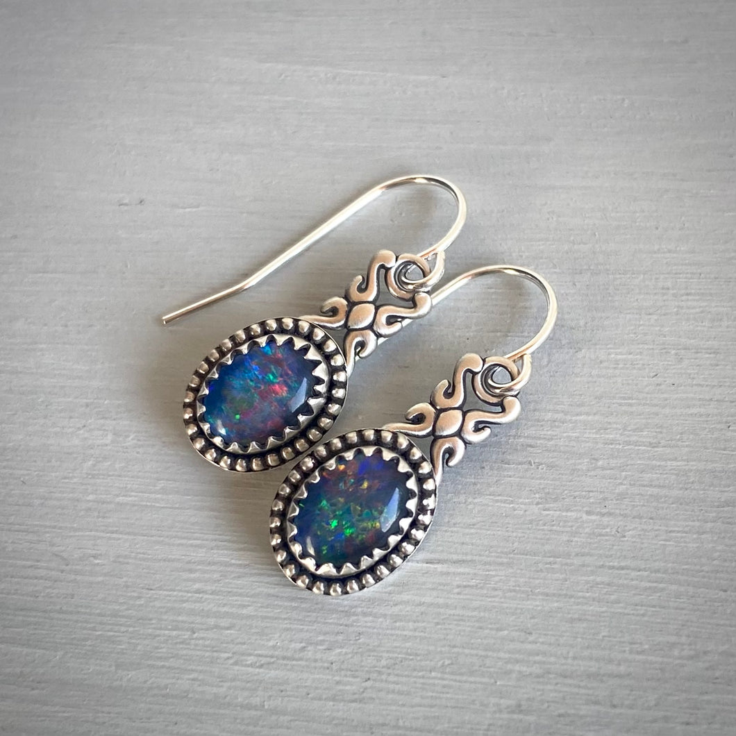 Reserved: Opal Earrings -Remainder