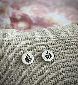 Hand Stamped Studs