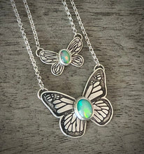 Load image into Gallery viewer, Small Opal Butterfly Necklace