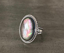 Load image into Gallery viewer, Reserved for G: Black Mother of Pearl Ring &amp; Pendant-Remainder