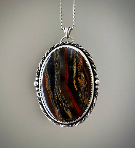 Tiger Iron Pendant