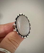 Load image into Gallery viewer, White Druzy Ring