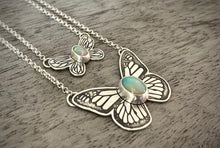 Load image into Gallery viewer, Small Opal Butterfly Necklace