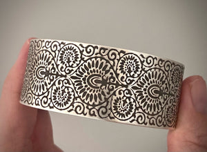 Mehndi Wide Band Cuff