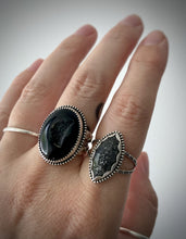Load image into Gallery viewer, Black Druzy Ring