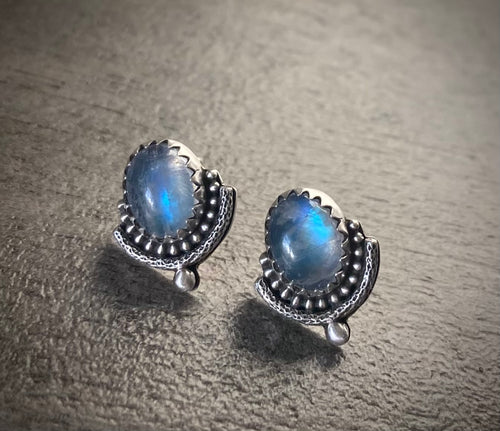 Moonstone Studs