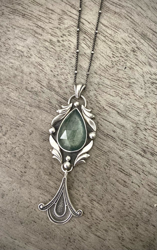 Moss Aquamarine Necklace-Remainder