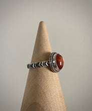 Load image into Gallery viewer, Hand Stamped Sunstone Ring