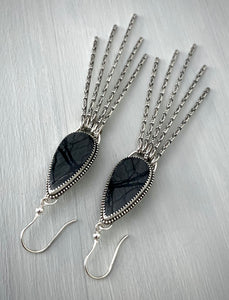 Picasso Jasper Fringe Earrings