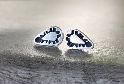 Hand Stamped Studs