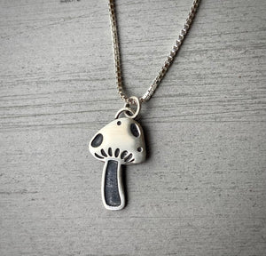 Mini Mushroom Necklace