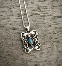 Load image into Gallery viewer, Moonstone Victorian Floral Pendant