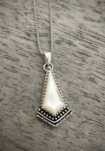 Mother of Pearl Layered Kite Pendant