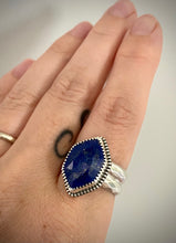 Load image into Gallery viewer, Lapis Lazuli Hex Ring
