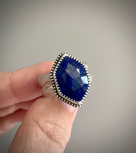 Lapis Lazuli Hex Ring