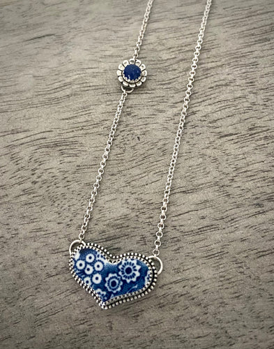 Reserved: Lapis Lazuli & Porcelain Necklace