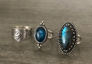 Blue Labradorite Ring