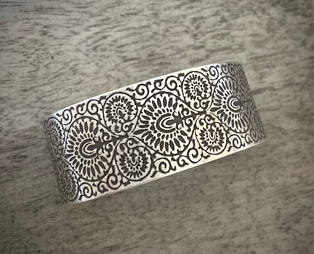 Mehndi Wide Band Cuff