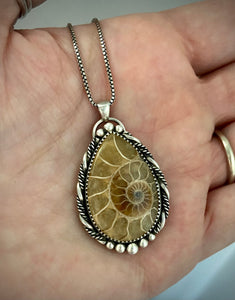 Blonde Ammonite Pendant