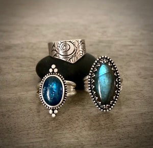 Blue Labradorite Ring