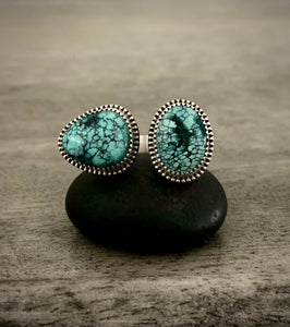Hubei Turquoise Open Face Ring