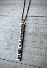 Load image into Gallery viewer, Stamped Bar Pendant