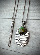Load image into Gallery viewer, Turquoise Paddle Pendant