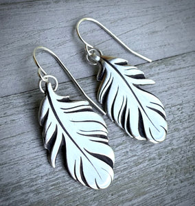 Wispy Feather Earrings