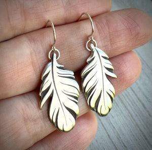 Wispy Feather Earrings