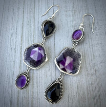 Load image into Gallery viewer, Triple Stoned Earrings