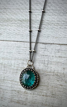 Load image into Gallery viewer, Oval Teal Kyanite Necklace
