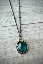 Load image into Gallery viewer, Oval Teal Kyanite Necklace