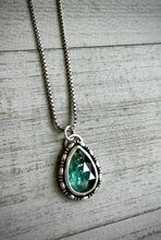 Load image into Gallery viewer, Teardrop Teal Kyanite Necklace