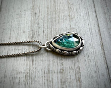 Load image into Gallery viewer, Teardrop Teal Kyanite Necklace