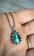 Load image into Gallery viewer, Teardrop Teal Kyanite Necklace