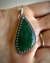 Load image into Gallery viewer, Reserved: Custom Dark Green Aventurine Pendant- Remainder