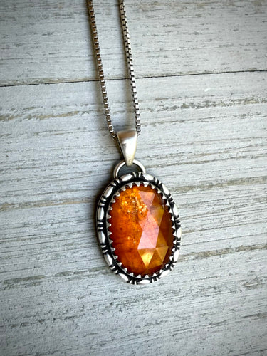 Orange Kyanite Pendant