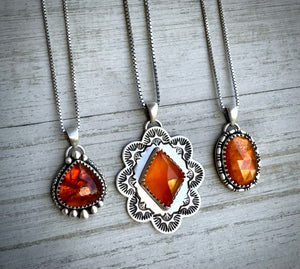 Orange Kyanite Pendant