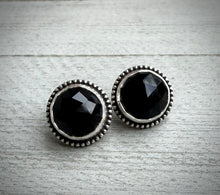 Load image into Gallery viewer, Black Spinel Earrings