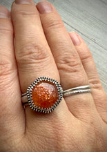 Load image into Gallery viewer, Confetti Sunstone Hex Ring
