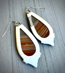 Banded Agate Drop Earrings