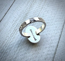 Load image into Gallery viewer, Hand Stamped Moonstone Ring