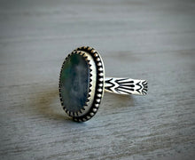 Load image into Gallery viewer, Hand Stamped Moonstone Ring