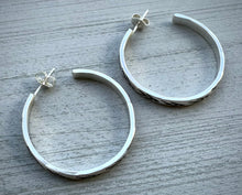 Load image into Gallery viewer, Hand Stamped Hoops