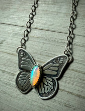 Load image into Gallery viewer, Opal Butterfly Necklace