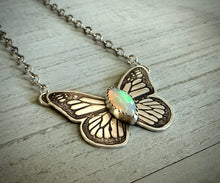 Load image into Gallery viewer, Opal Butterfly Necklace